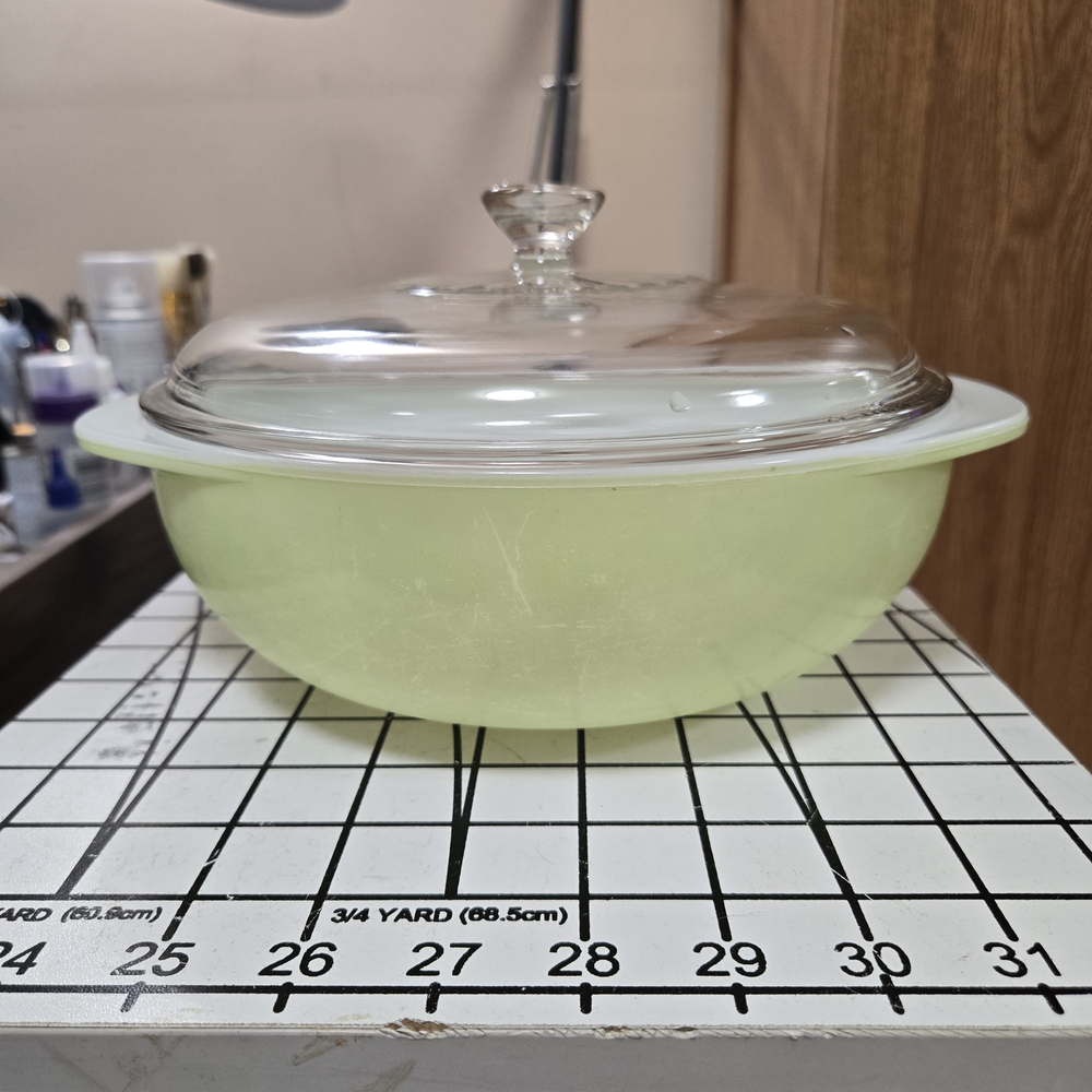 Pyrex Lime Green Bowl with Glass Lid